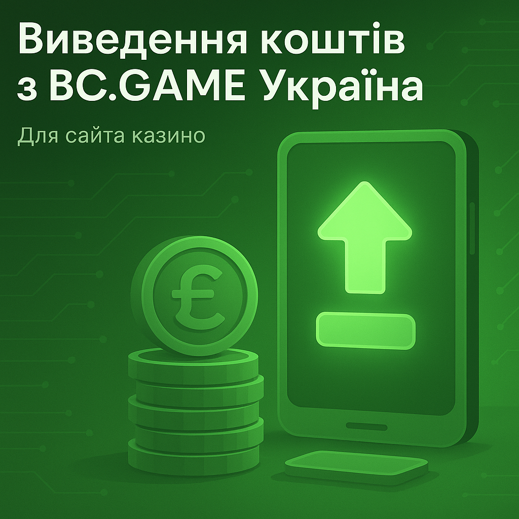 Футуристичне зображення для розділу 'Виведення коштів з BC.GAME Україна'